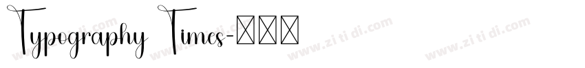 Typography Times字体转换 Typography Times字体转换